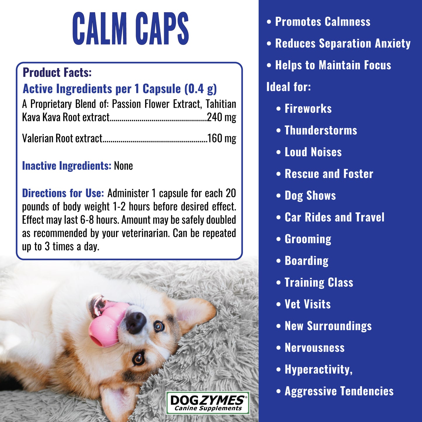 Dogzymes Calm Caps