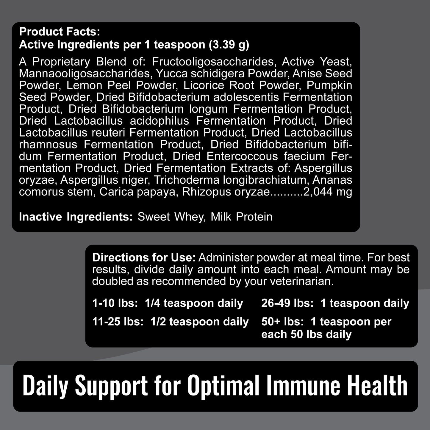Dogzymes Immuno-Guard ingrediants