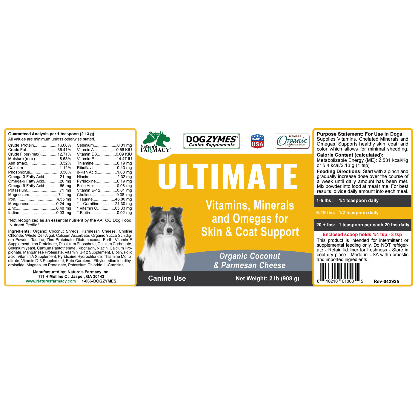 Dogzymes Ultimate label