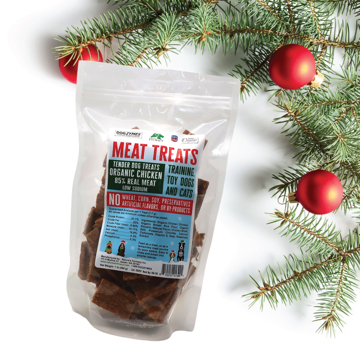 Holiday Dogzymes Meat Treats Value Bag