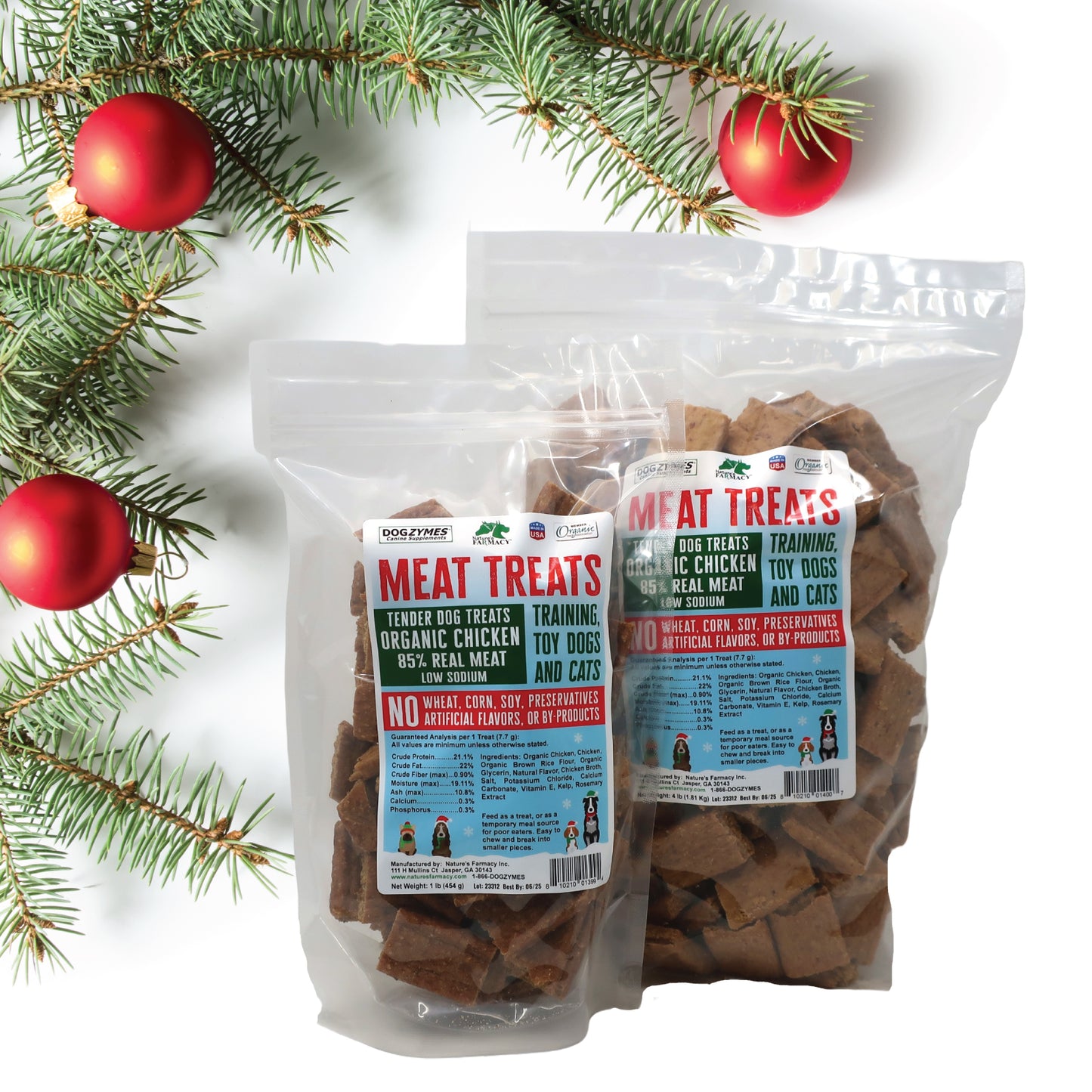 Holiday Dogzymes Meat Treats Value Bag