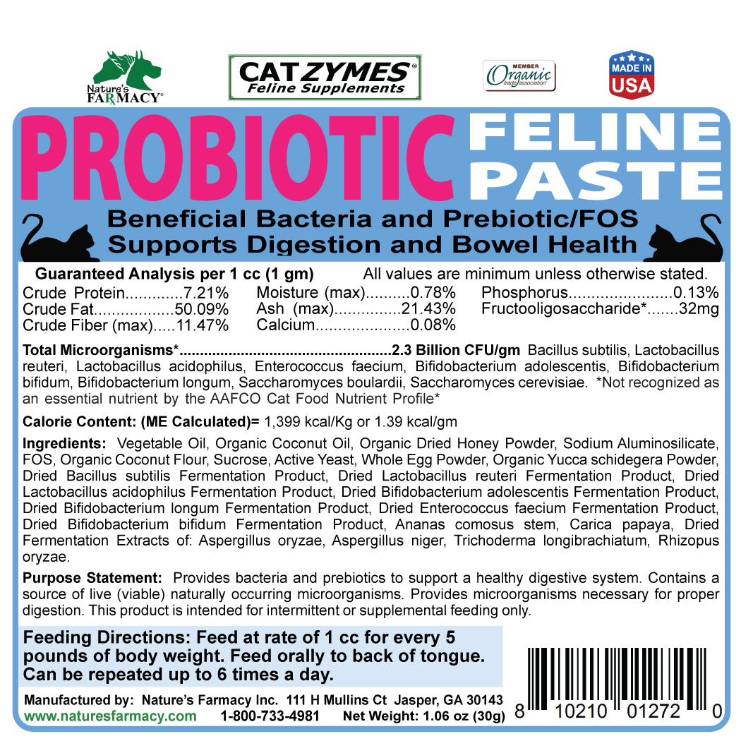 Catzymes Feline Probiotic Paste