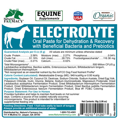 Equine Electrolyte Paste
