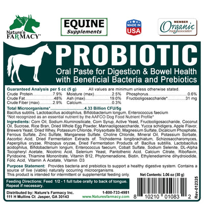 Equine Probiotic Paste