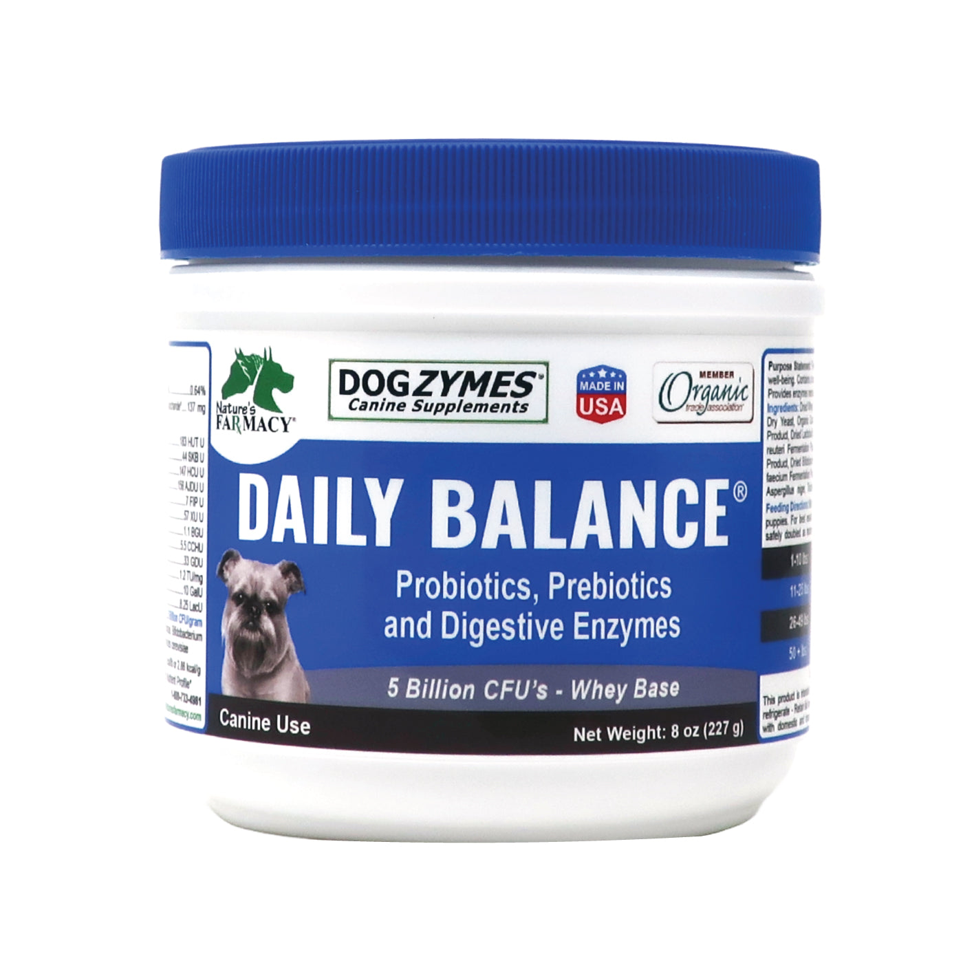 Dogzymes Probiotic Daily Balance® Whey Base