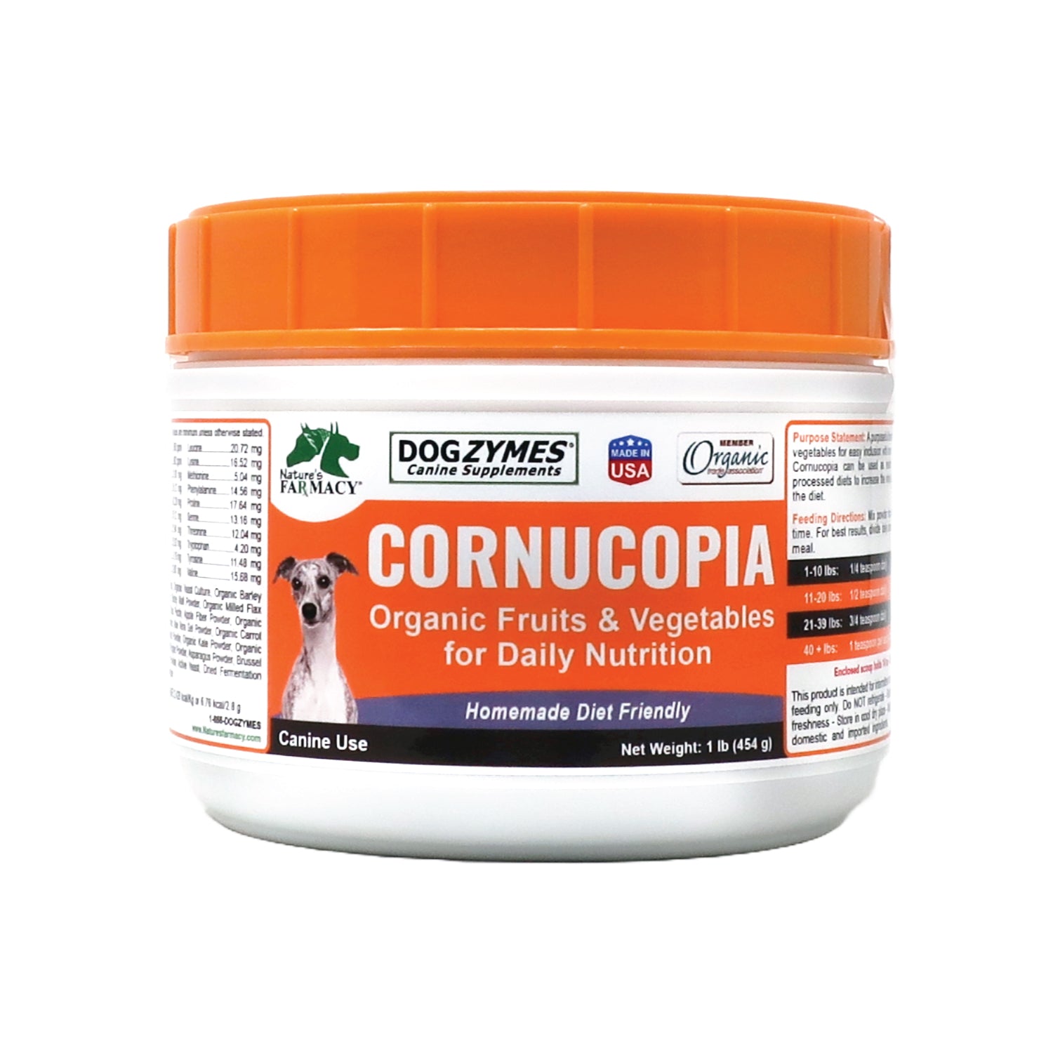 Nature's Farmacy Dogzymes Cornucopia Superfood Supplement Powder