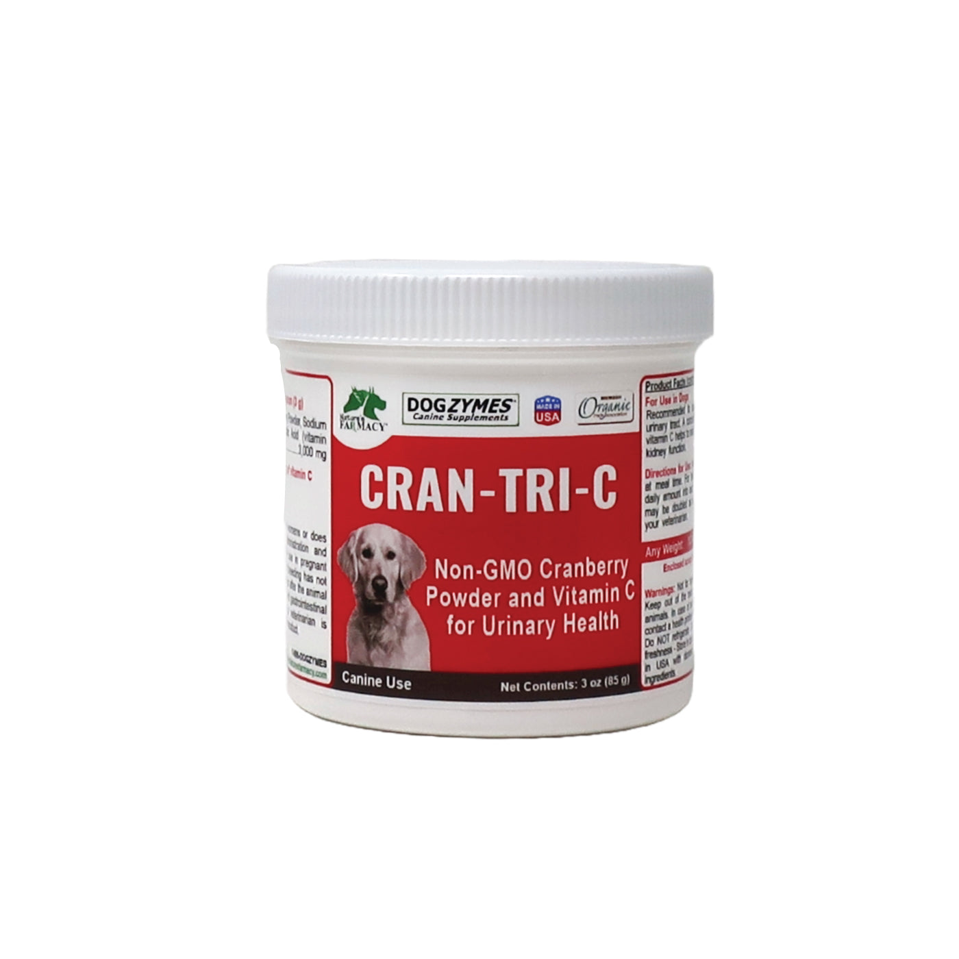Nature's Farmacy Dogzymes Cran-Tri-C Vitamin C Supplement Powder