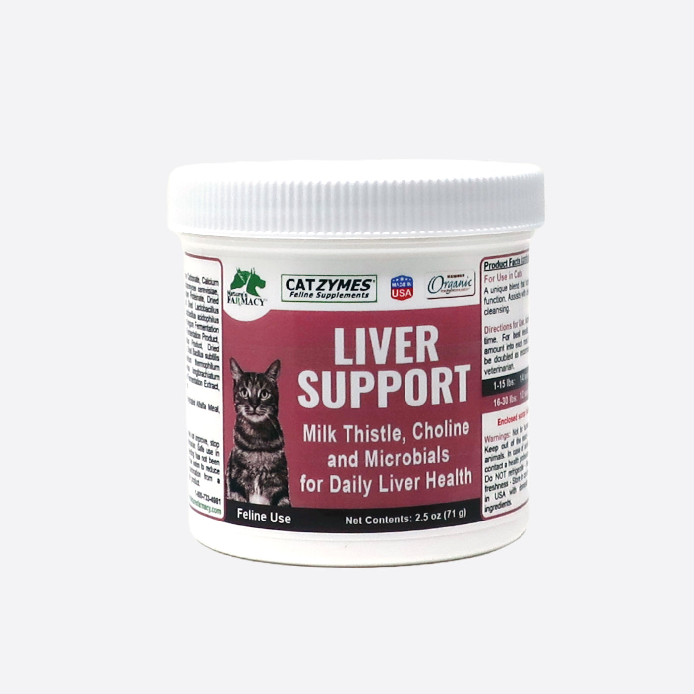 Nature's Farmacy Catzymes Liver Support Powder Supplement