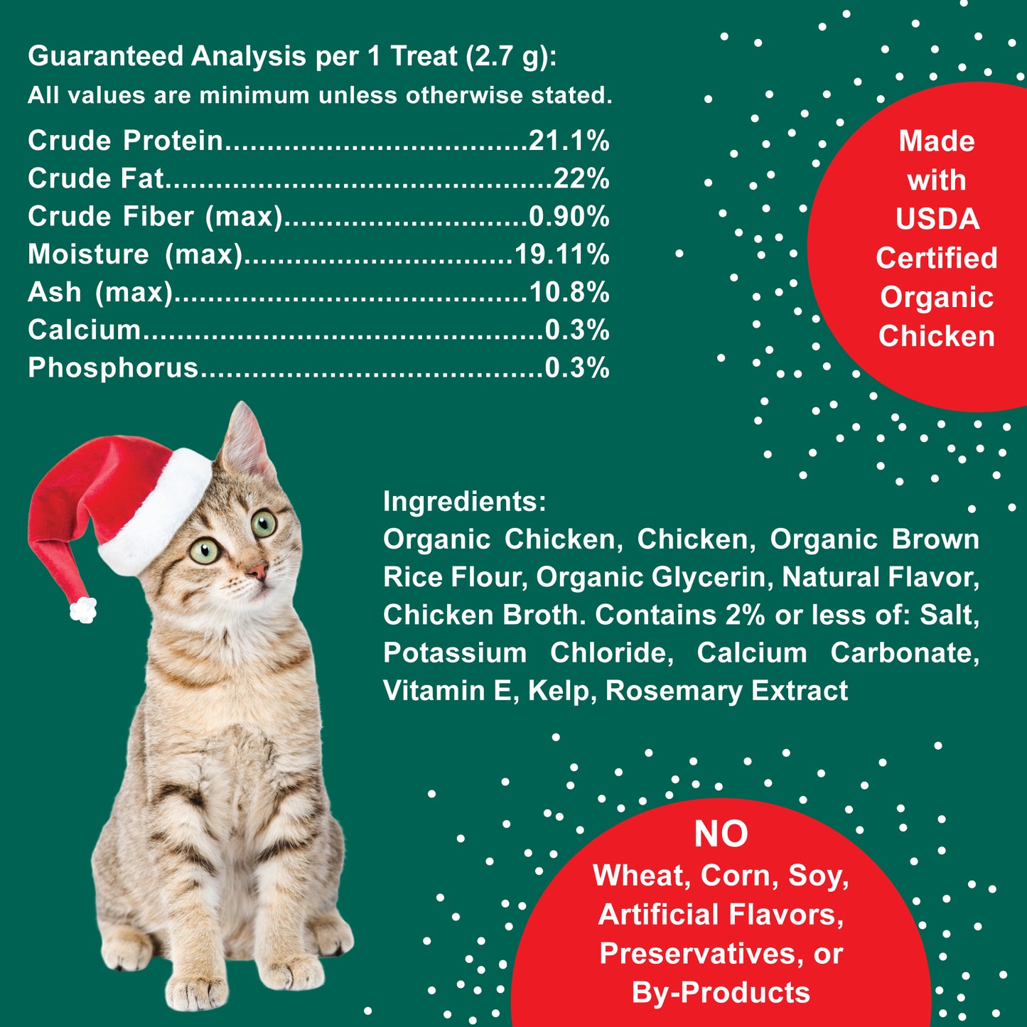 Holiday Catzymes Kittie Kookies Treats