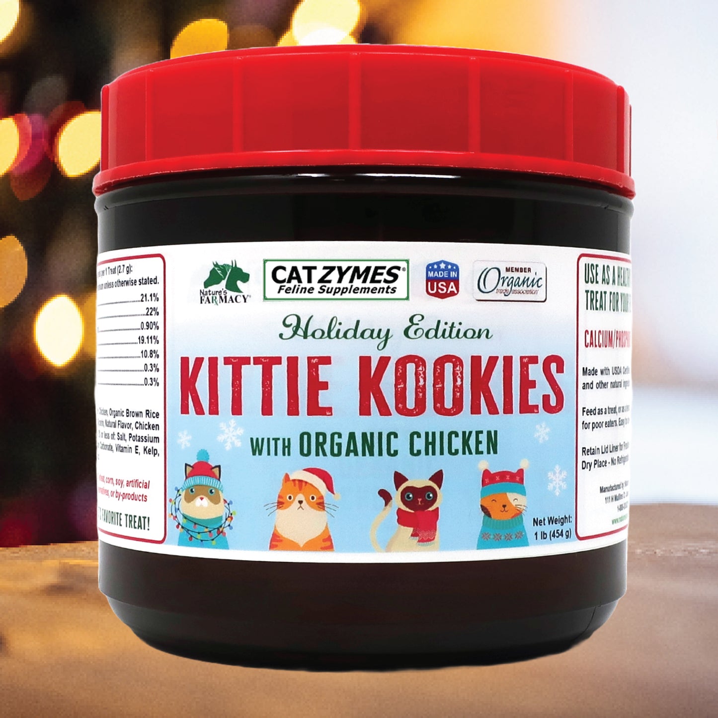 Holiday Catzymes Kittie Kookies Treats