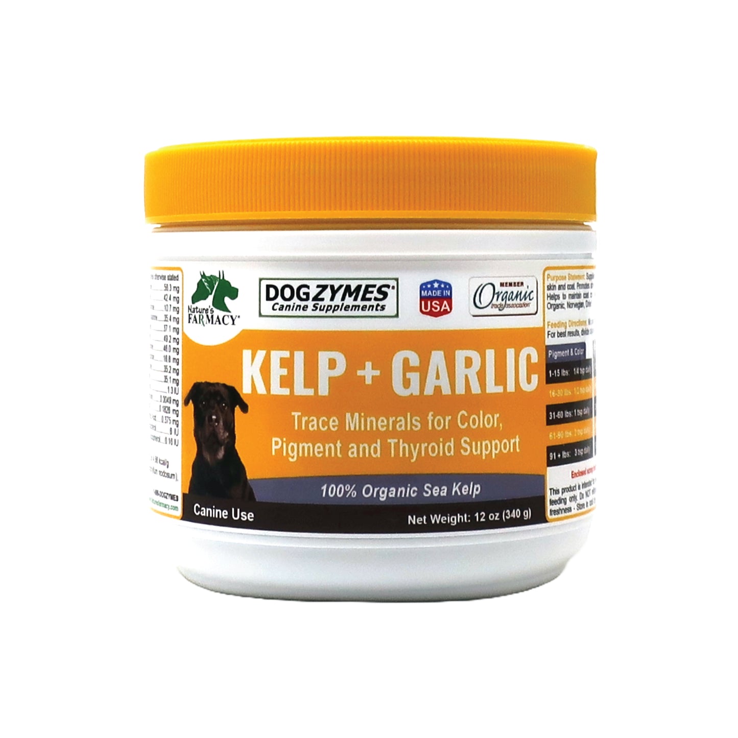 Dogzymes Organic Norwegian Kelp with Organic Garlic