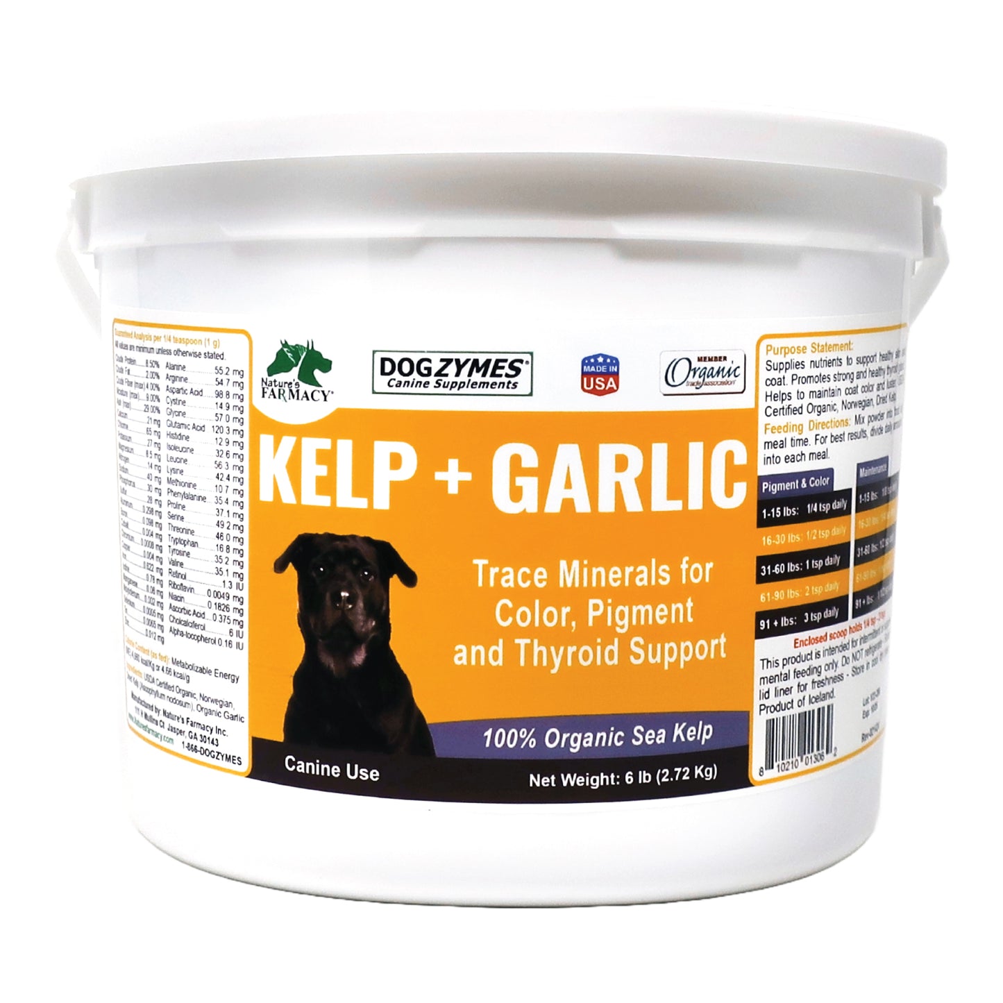 Dogzymes Organic Norwegian Kelp with Organic Garlic