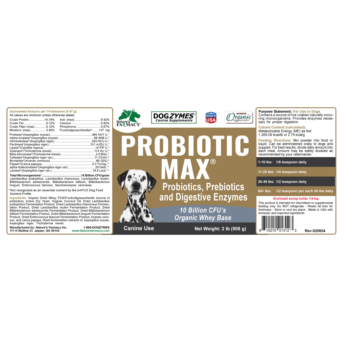 Dogzymes Probiotic Max