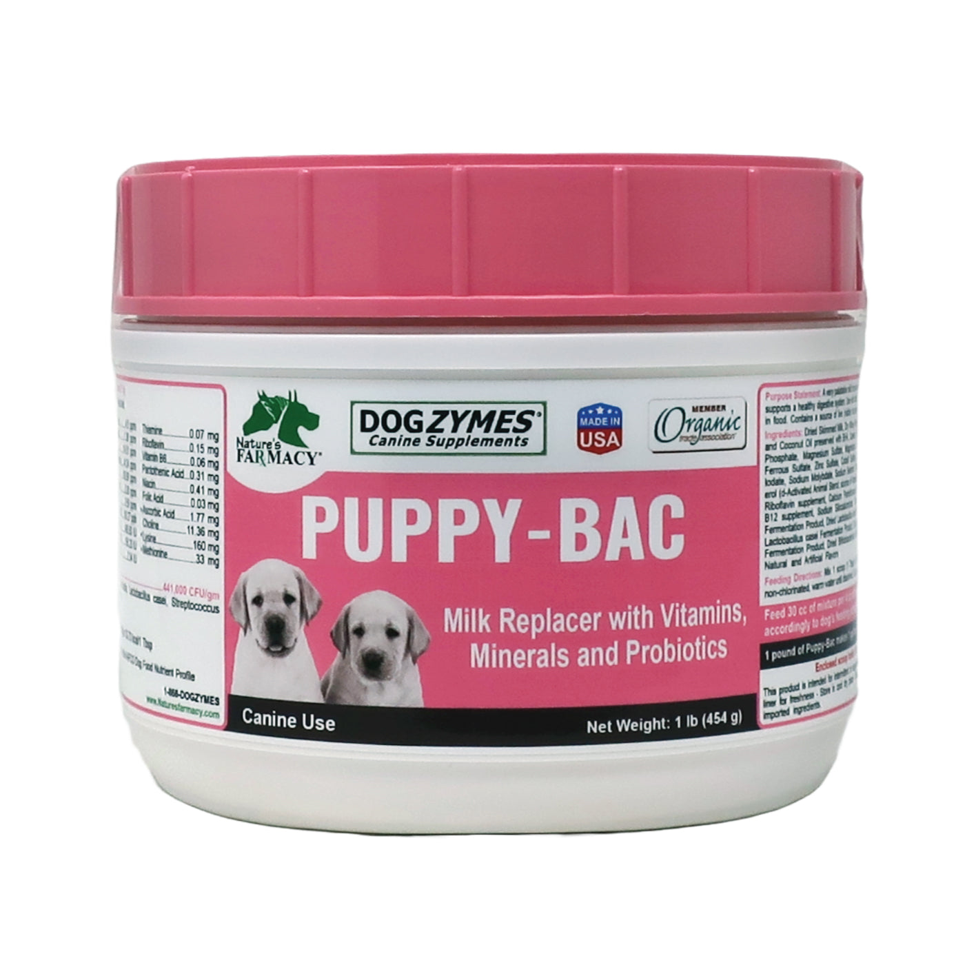 Dogzymes Puppy-Bac™ Milk Replacer – Nature's Farmacy