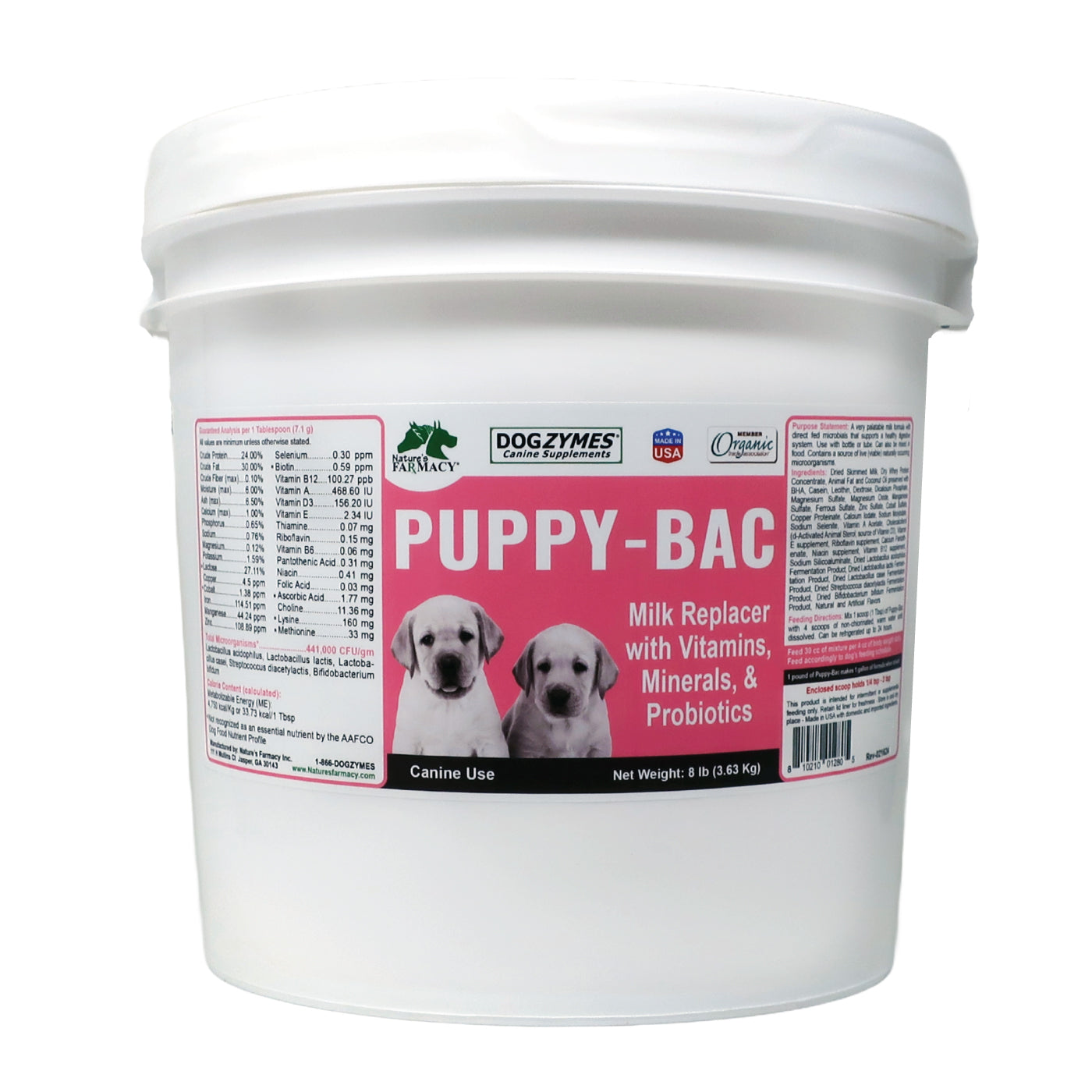 Dogzymes Puppy-Bac Milk Replacer