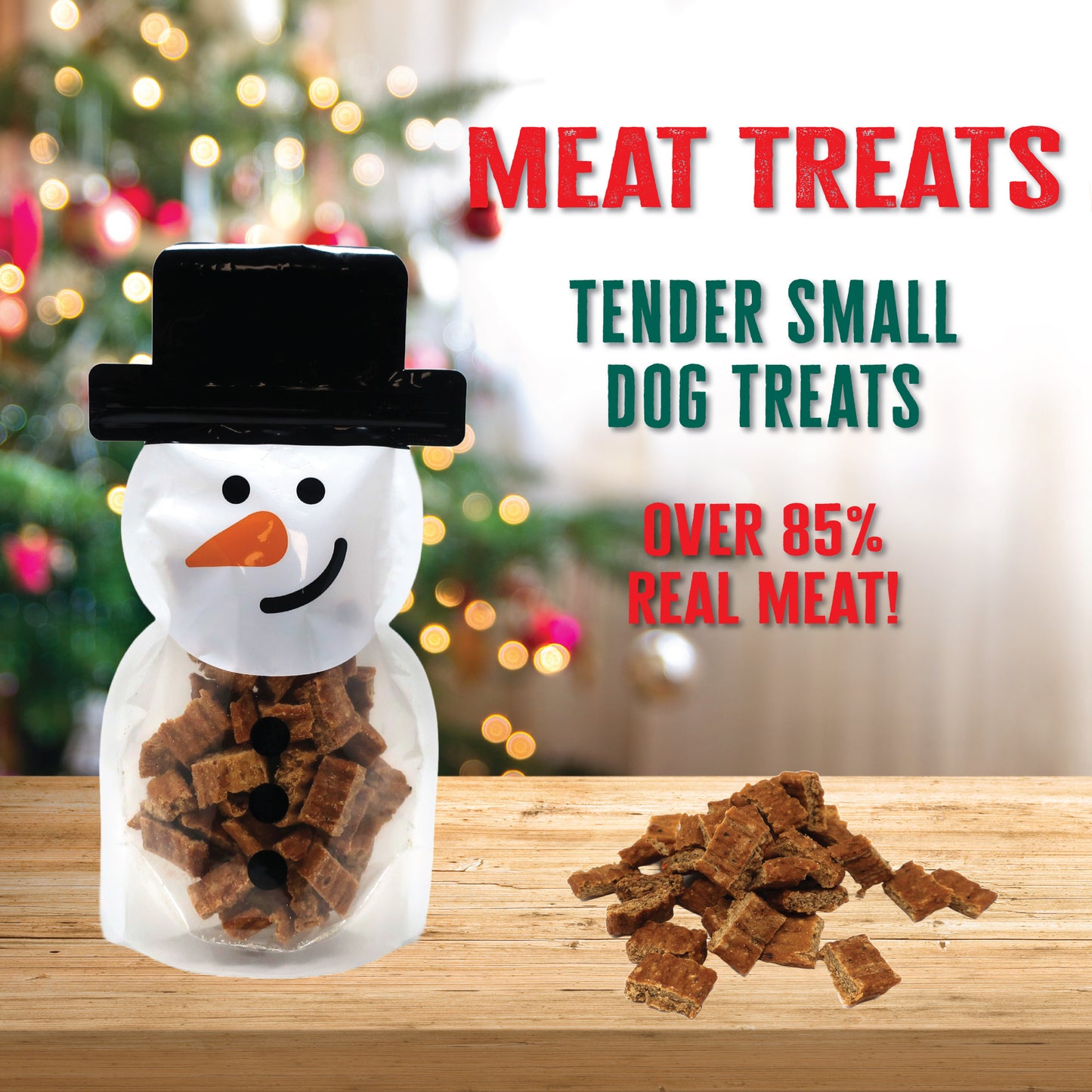 Holiday Snowman Meat Treats 5 oz