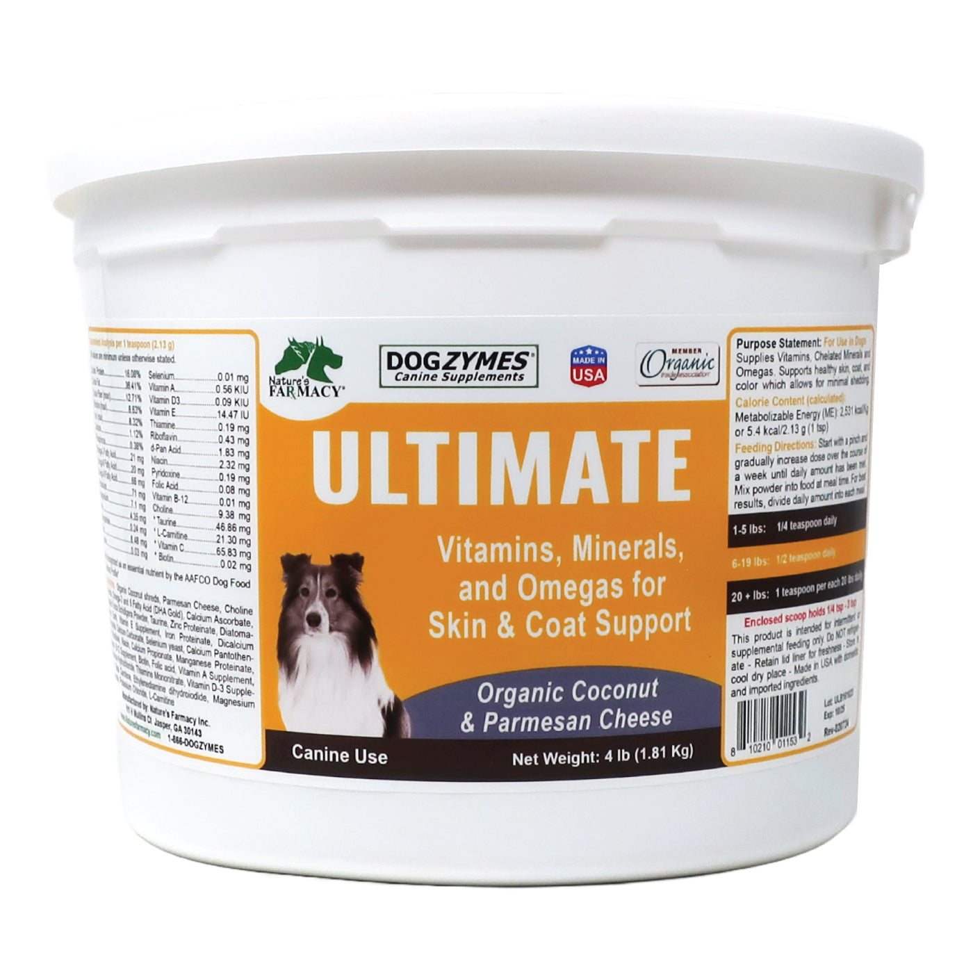 Dogzymes Ultimate Vitamins Minerals Omega