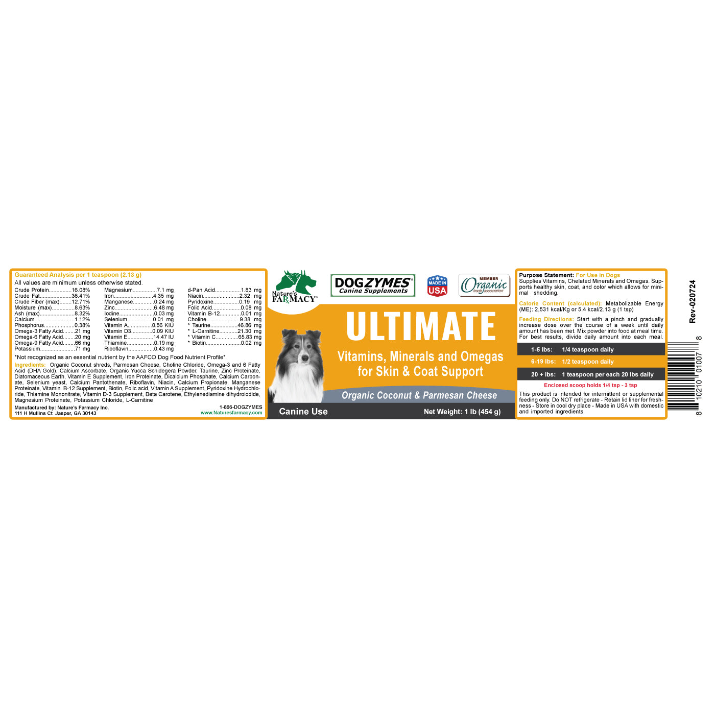 Dogzymes Ultimate Vitamins Minerals Omega