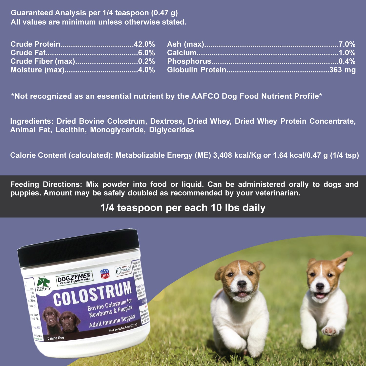 Dogzymes Colostrum – Nature's Farmacy