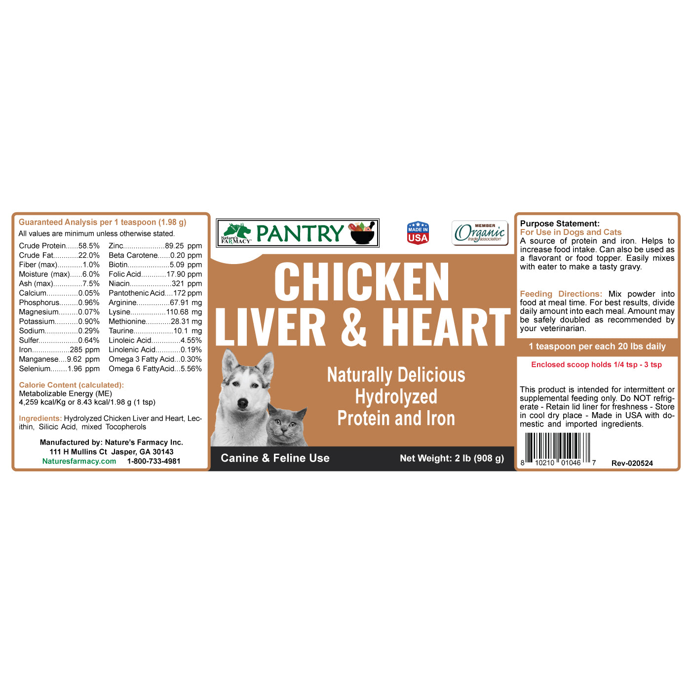 Pantry Chicken Liver and Heart Powder