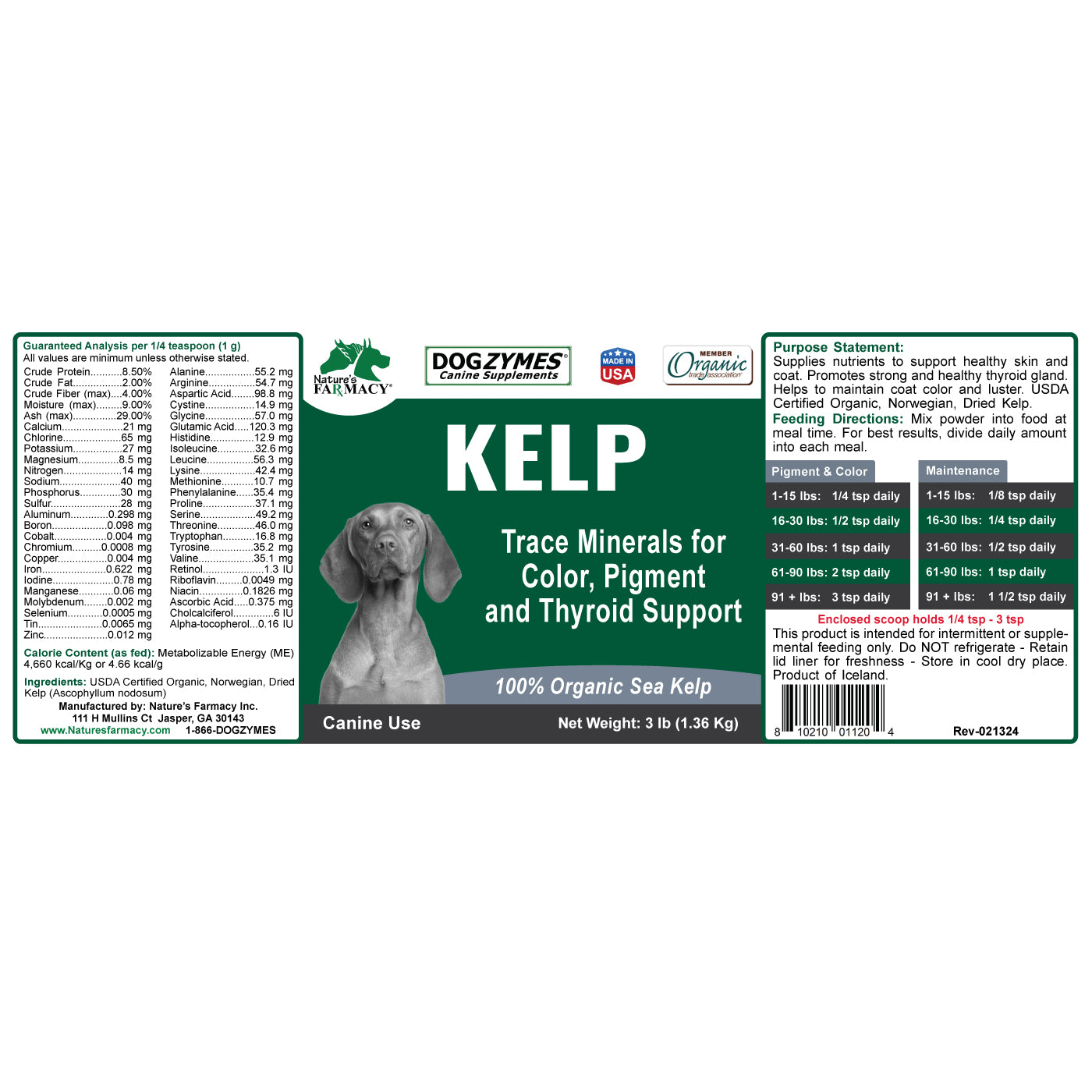 Dogzymes Organic Norwegian Kelp