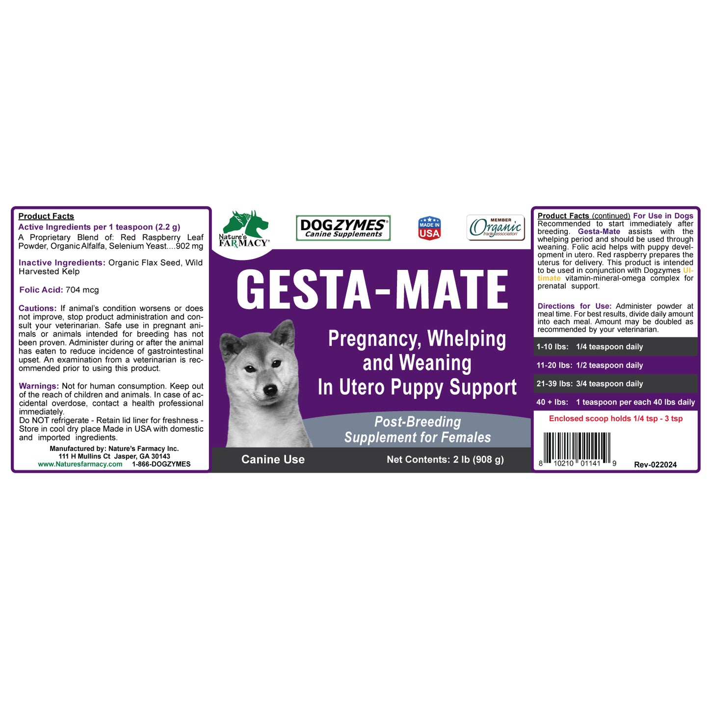 Dogzymes Gesta-Mate