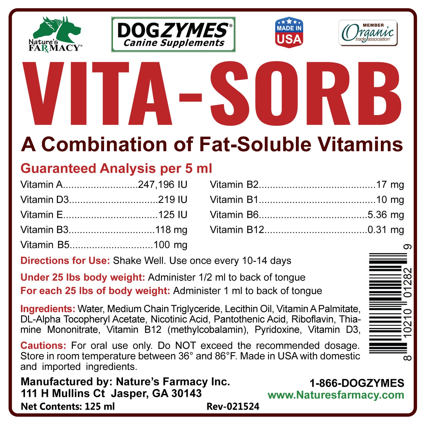 VITA-SORB - Oral Liquid B Vitamin