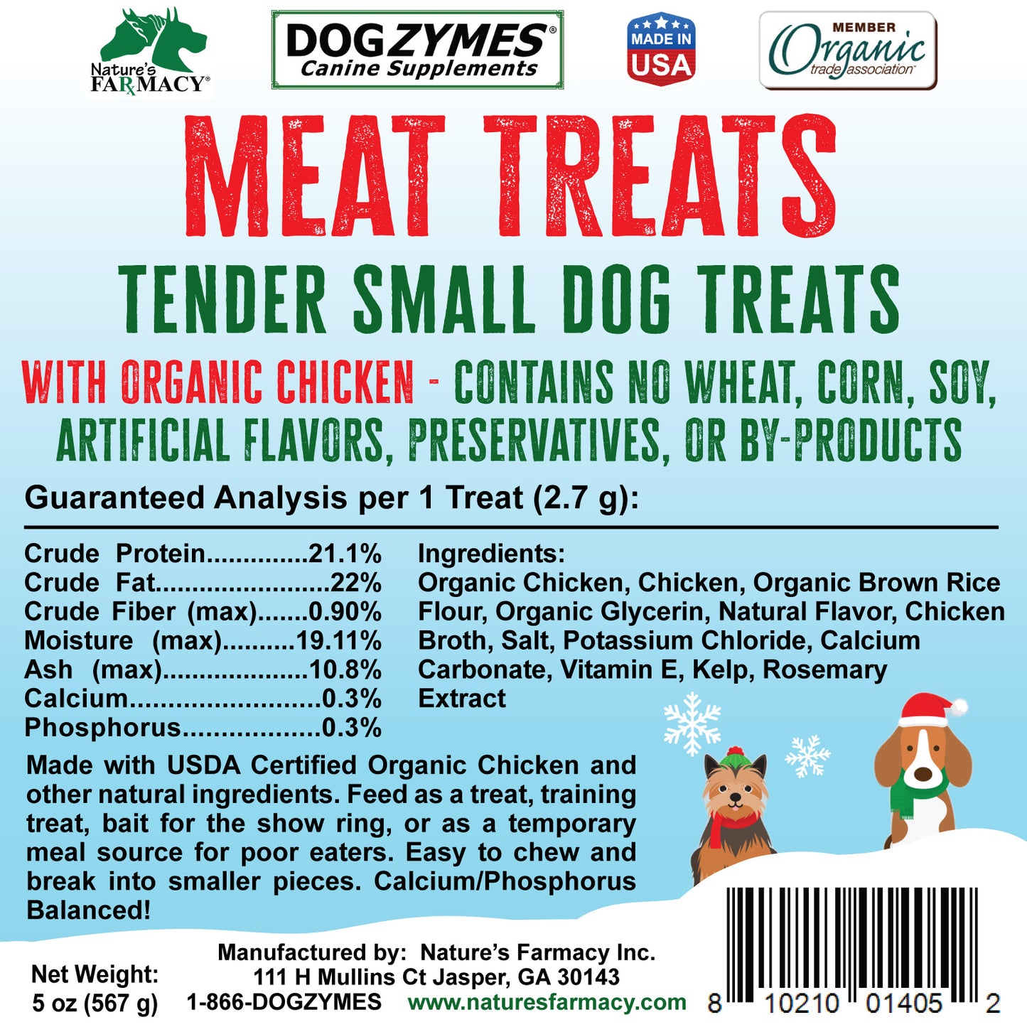 Holiday Snowman Meat Treats 5 oz