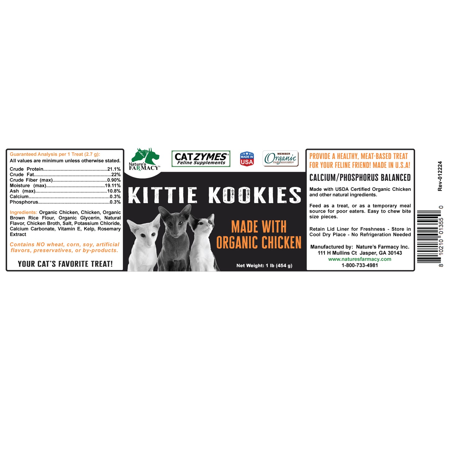 Catzymes Kittie Kookies Treats