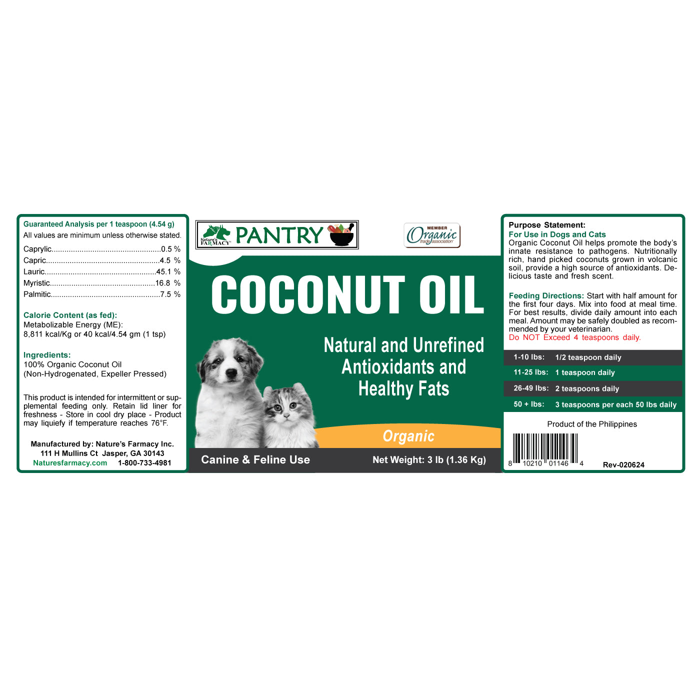 Pantry Coconut Oil