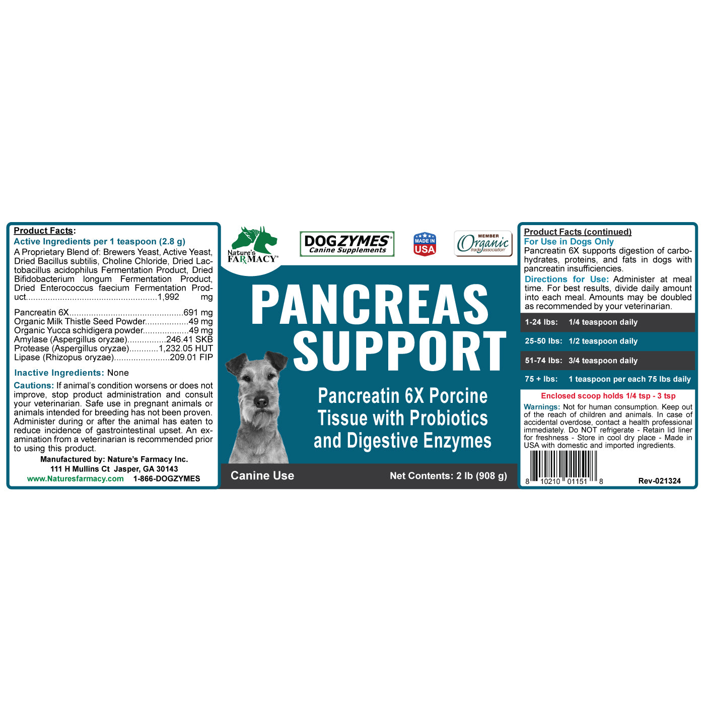 Dogzymes Pancreas Support