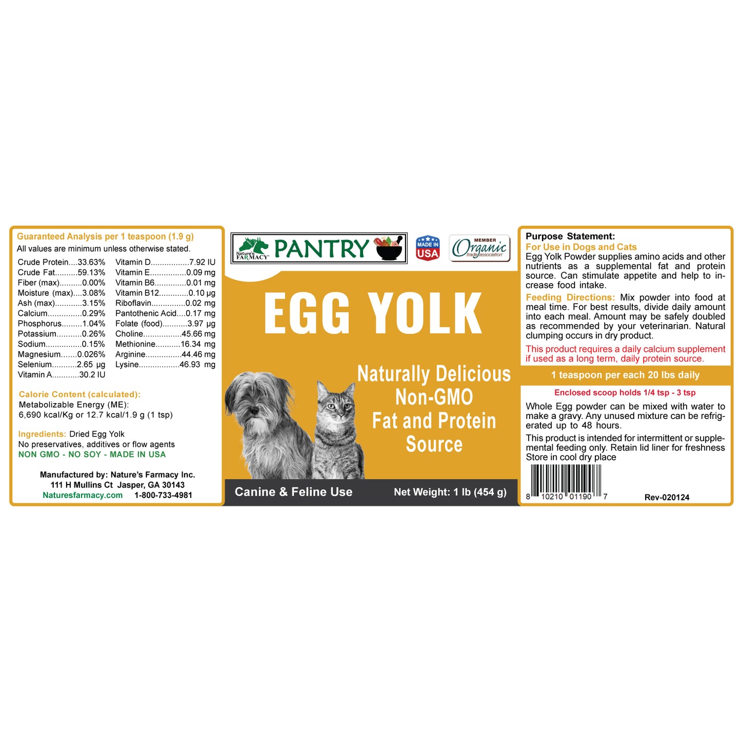 Pantry Egg Yolk Powder