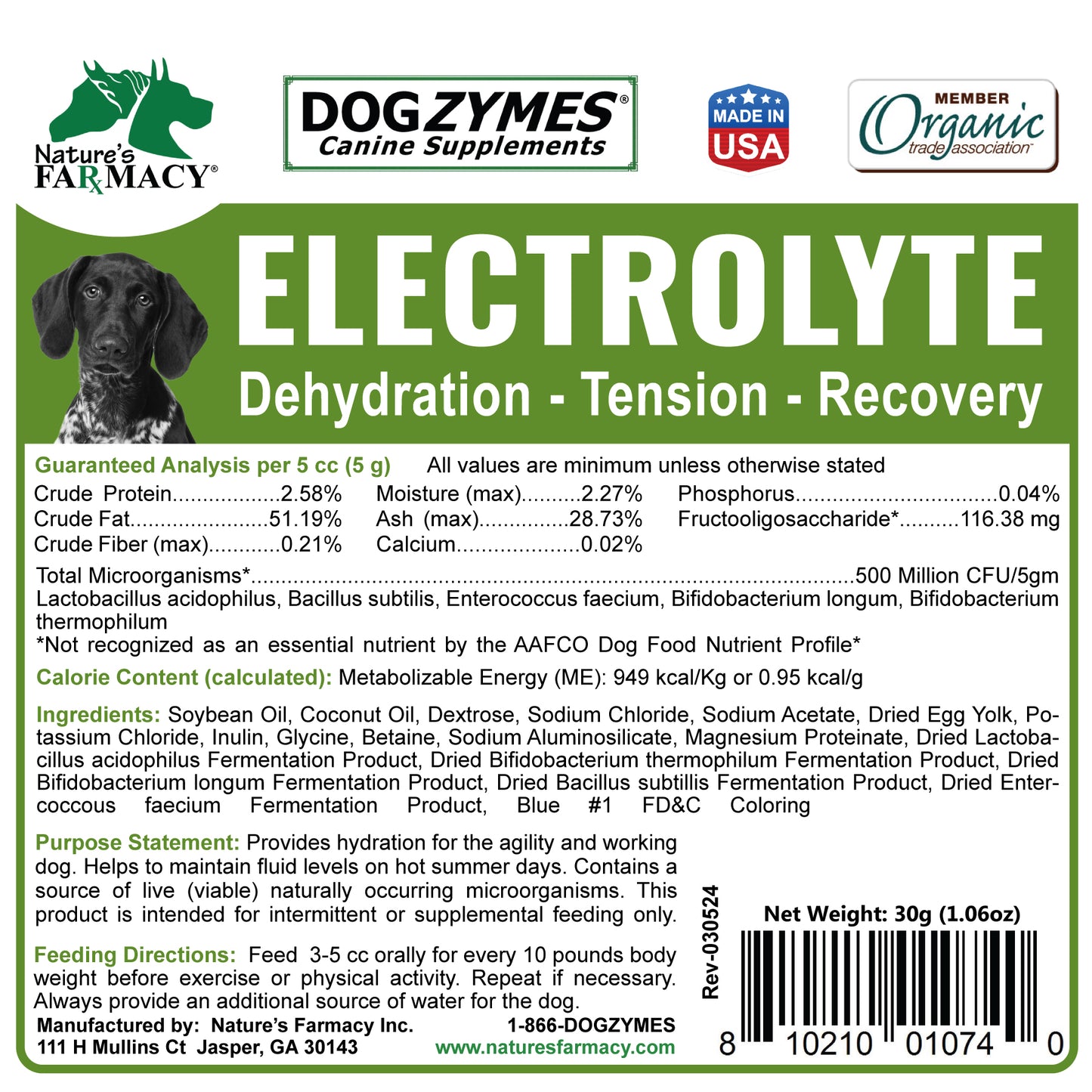 Dogzymes Canine Electrolyte Paste