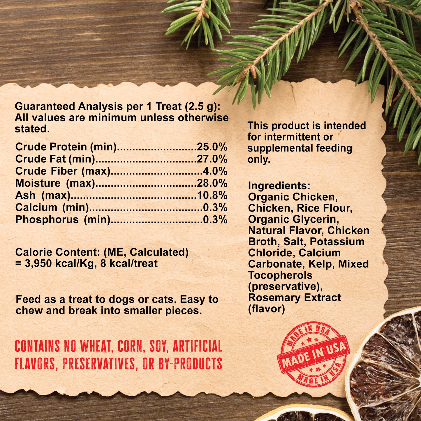 Holiday Snowman Meat Treats 5 oz