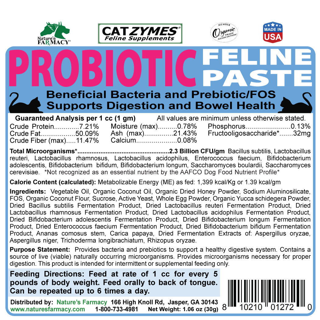 Catzymes Feline Probiotic Paste