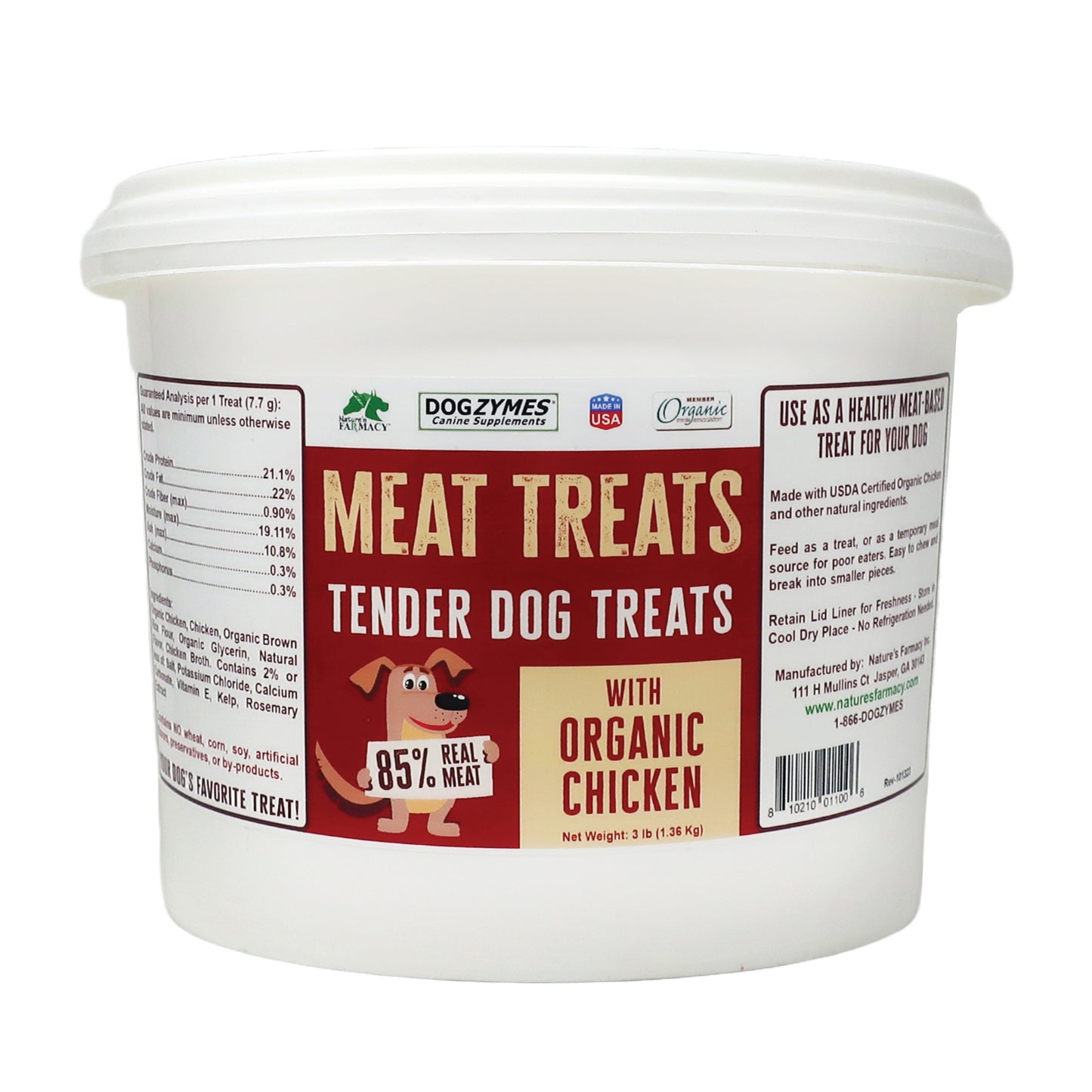 Dogzymes Meat Treats Tender Dog Treats