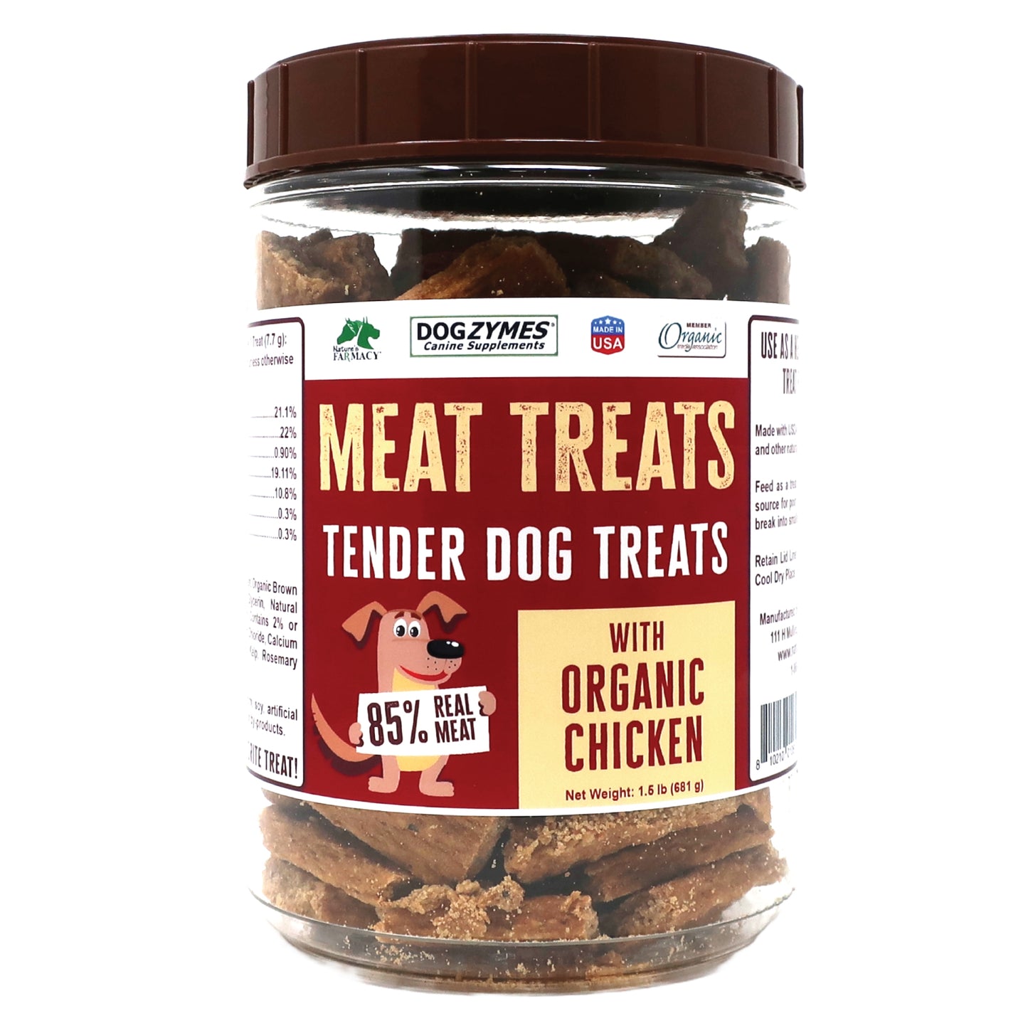 Dogzymes Meat Treats Tender Dog Treats