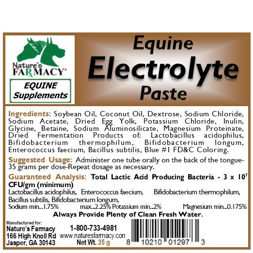Equine Electrolyte Paste