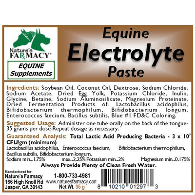 Equine Electrolyte Paste