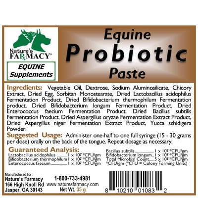 Equine Probiotic Paste