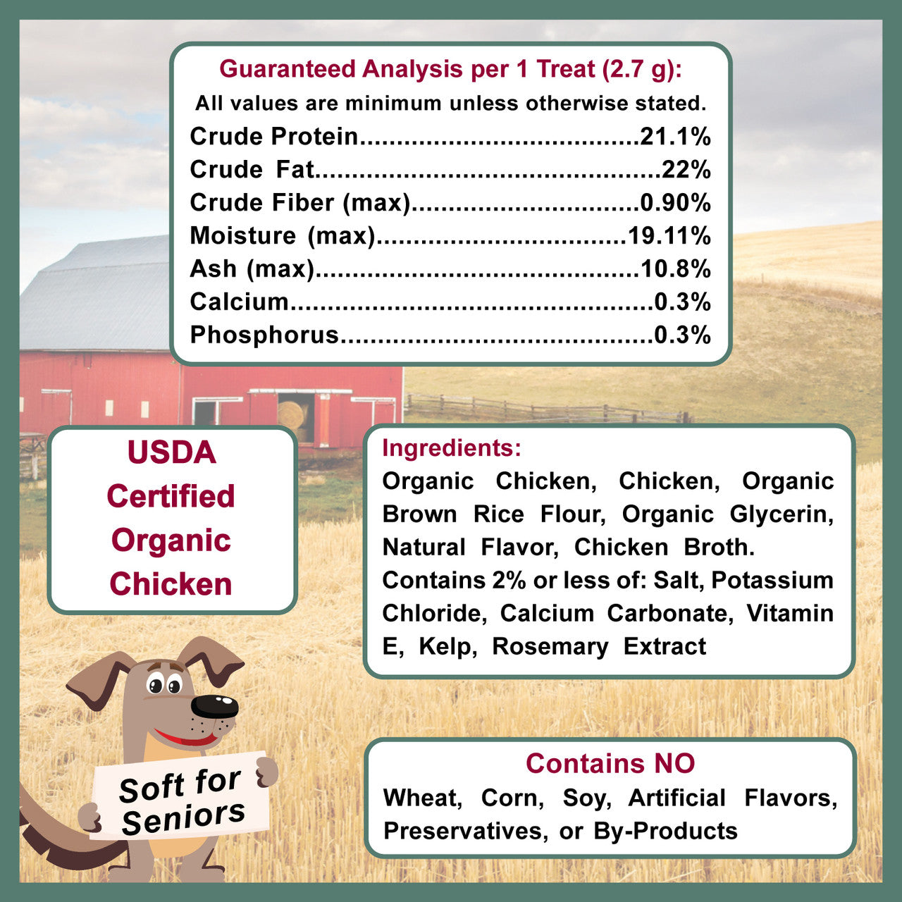 Dogzymes Meat Treats Tender Small Dog Treats