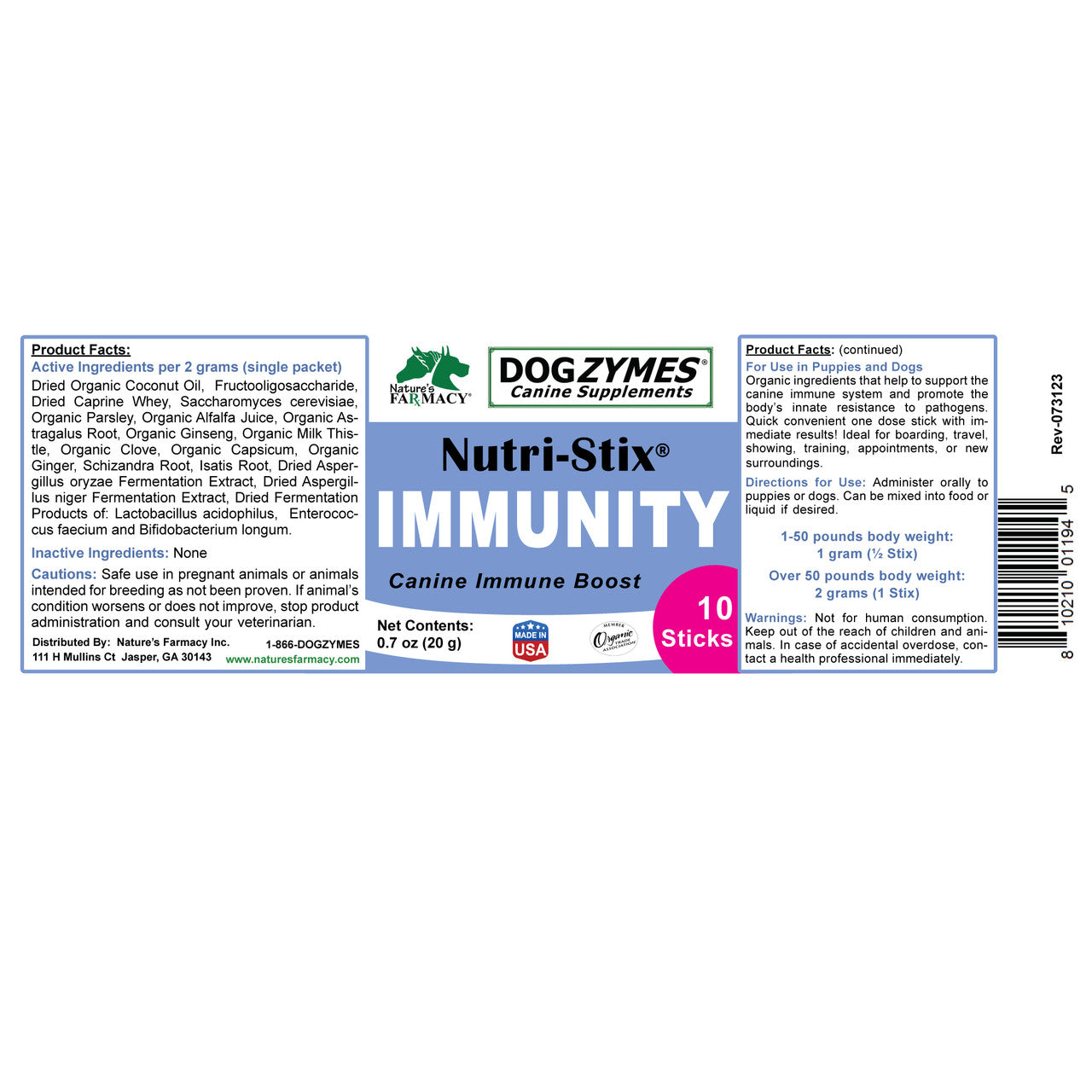 Nutri-Stix Immunity Immune Support